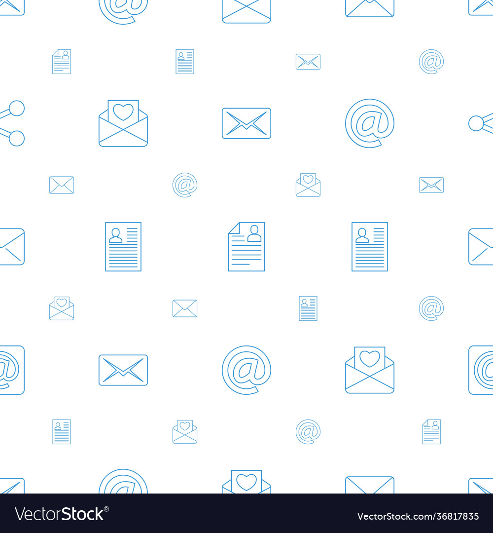 Send icons pattern seamless white background