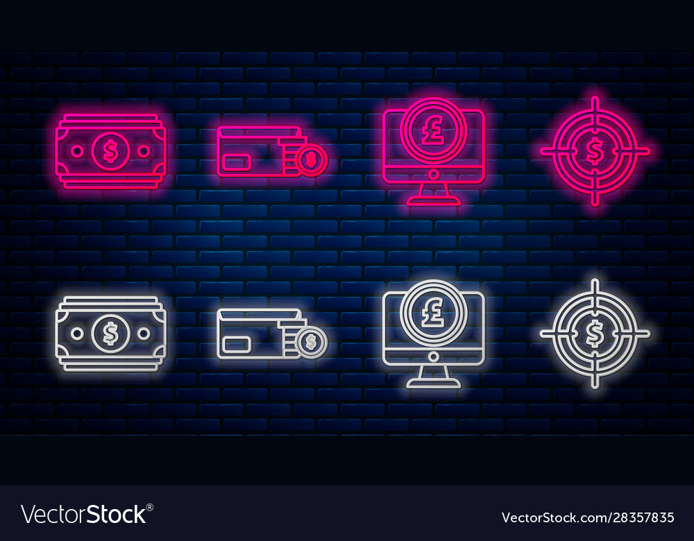 Set line envelope with coin dollar symbol vector image Set line envelope with coin dollar symbol