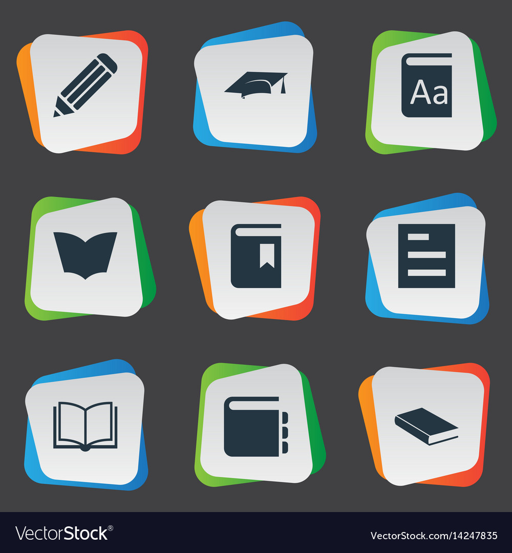 Set of simple knowledge icons