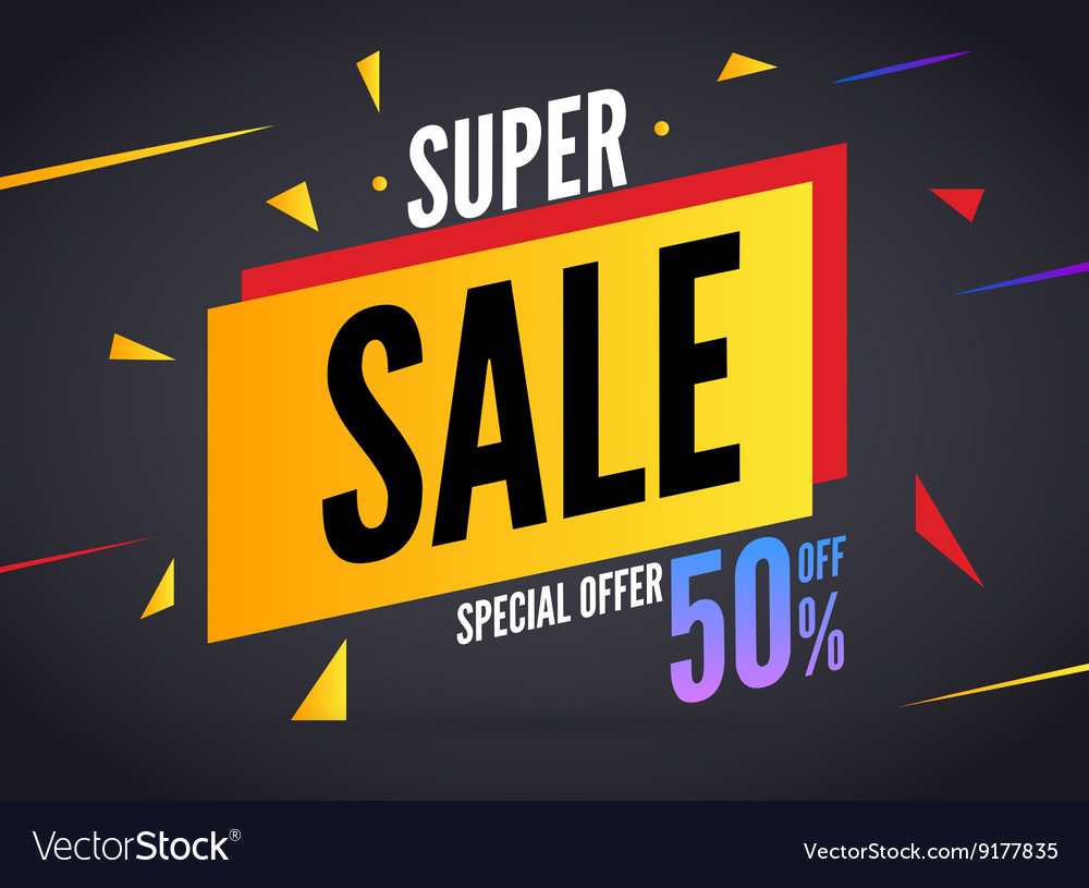 Super sale special offer 50 off discount baner