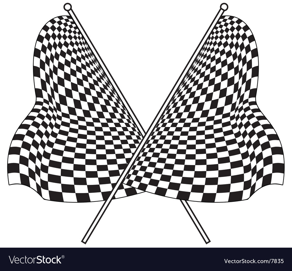 Two Checker Flags