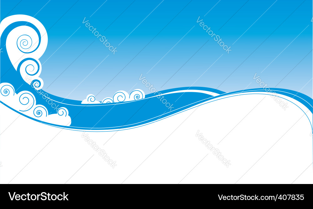 Wave background Royalty Free Vector Image - VectorStock