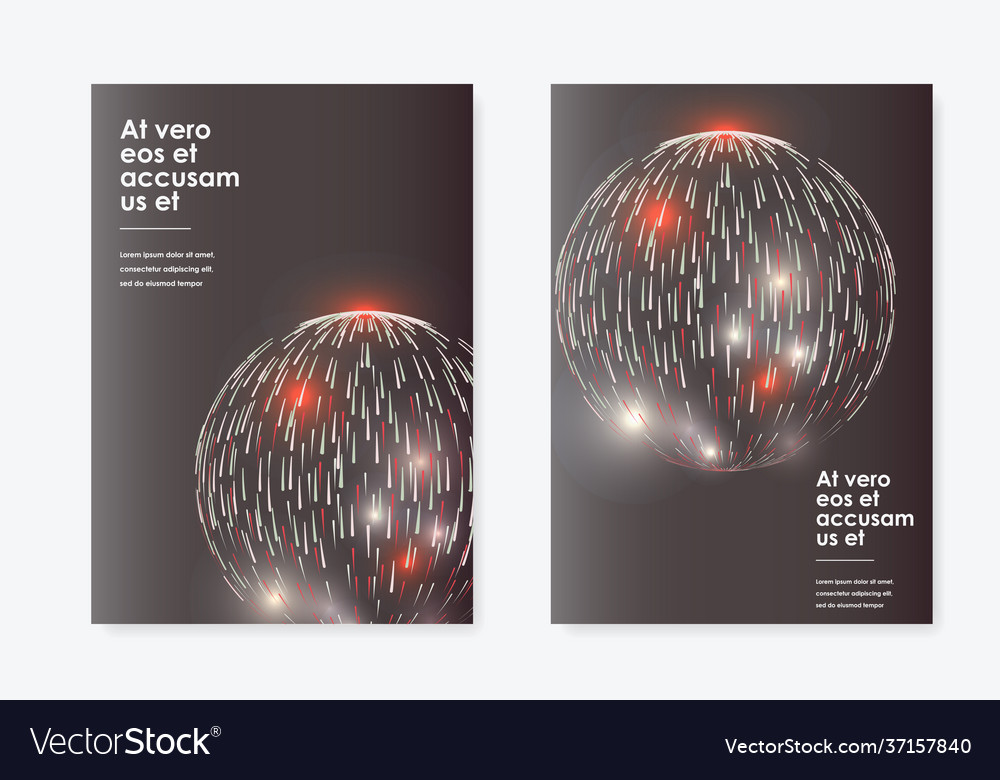 Abstract dot shapes set design element vector image Abstract dot shapes set design element