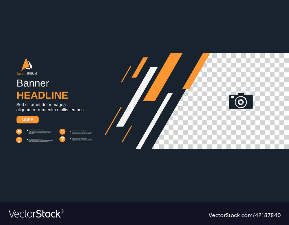 Abstrakte geometrische Stil Banner Design Template