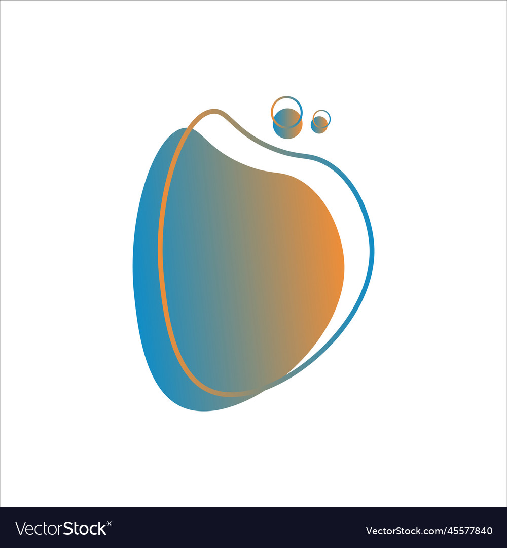 Blob gradient design vector image Blob gradient design