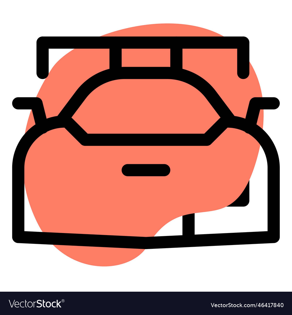 Classy vehicle with roof luggage carrier Vector Image