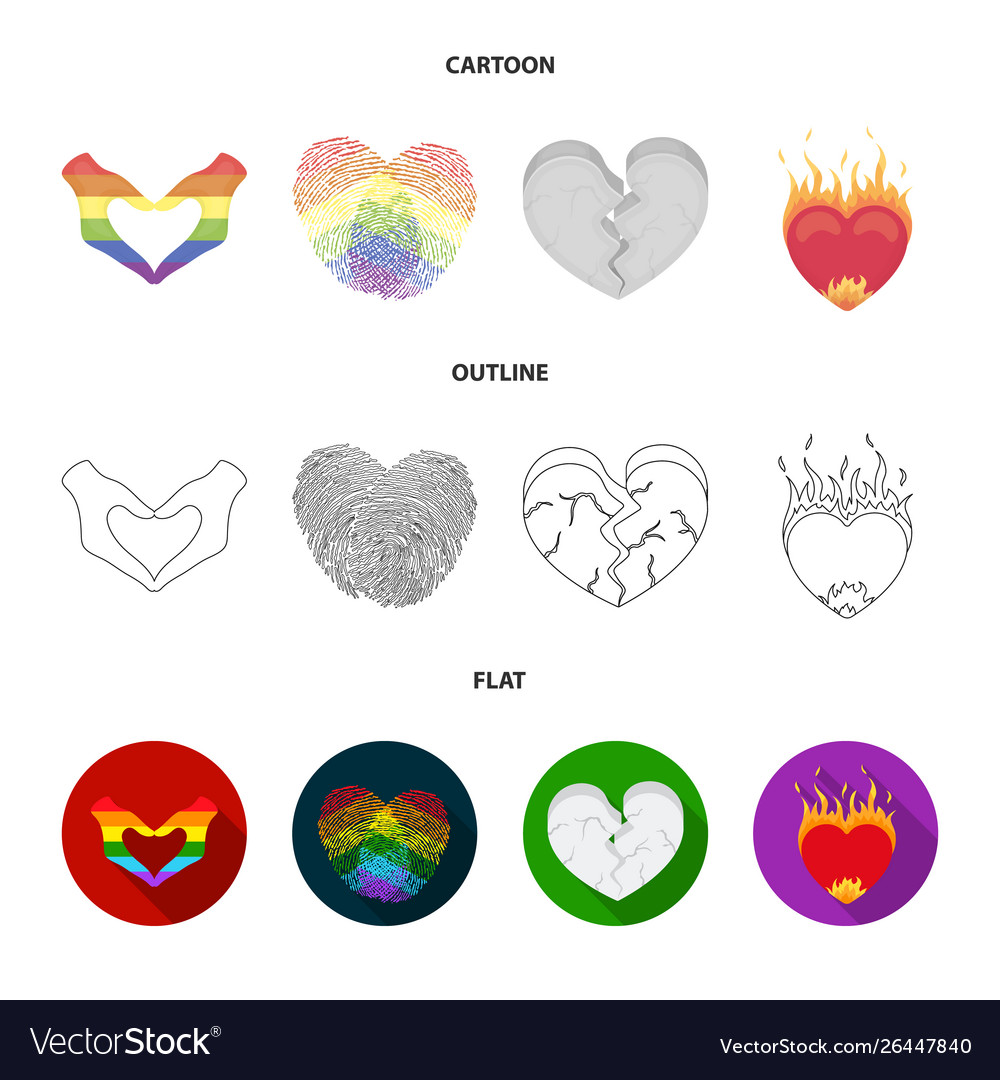Isolated object abstract and shape symbol set