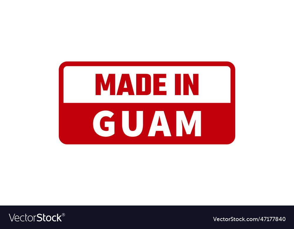 Made in guam rubber stamp