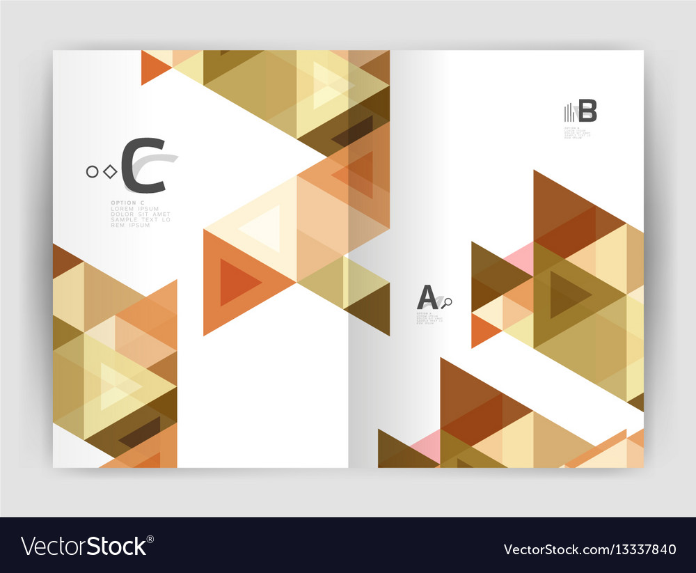 Print triangle modern template
