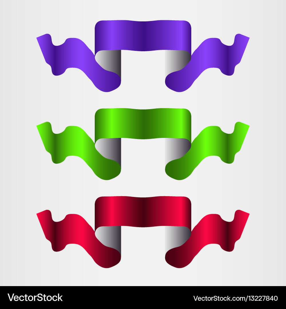 Ribbons set Royalty Free Vector Image - VectorStock