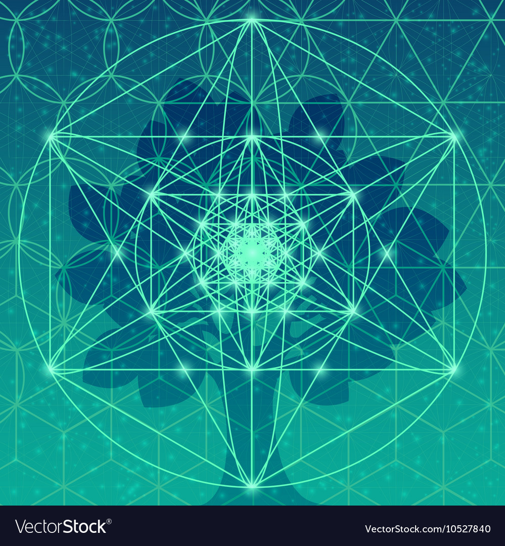 Sacred geometry symbols and elements Royalty Free Vector