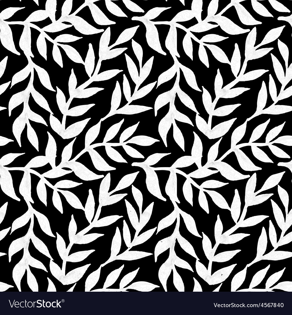 Spring leaves seamless pattern Royalty Free Vector Image