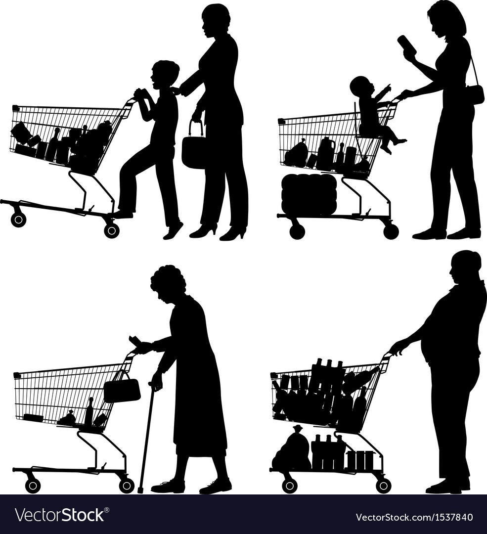 Supermarket shoppers