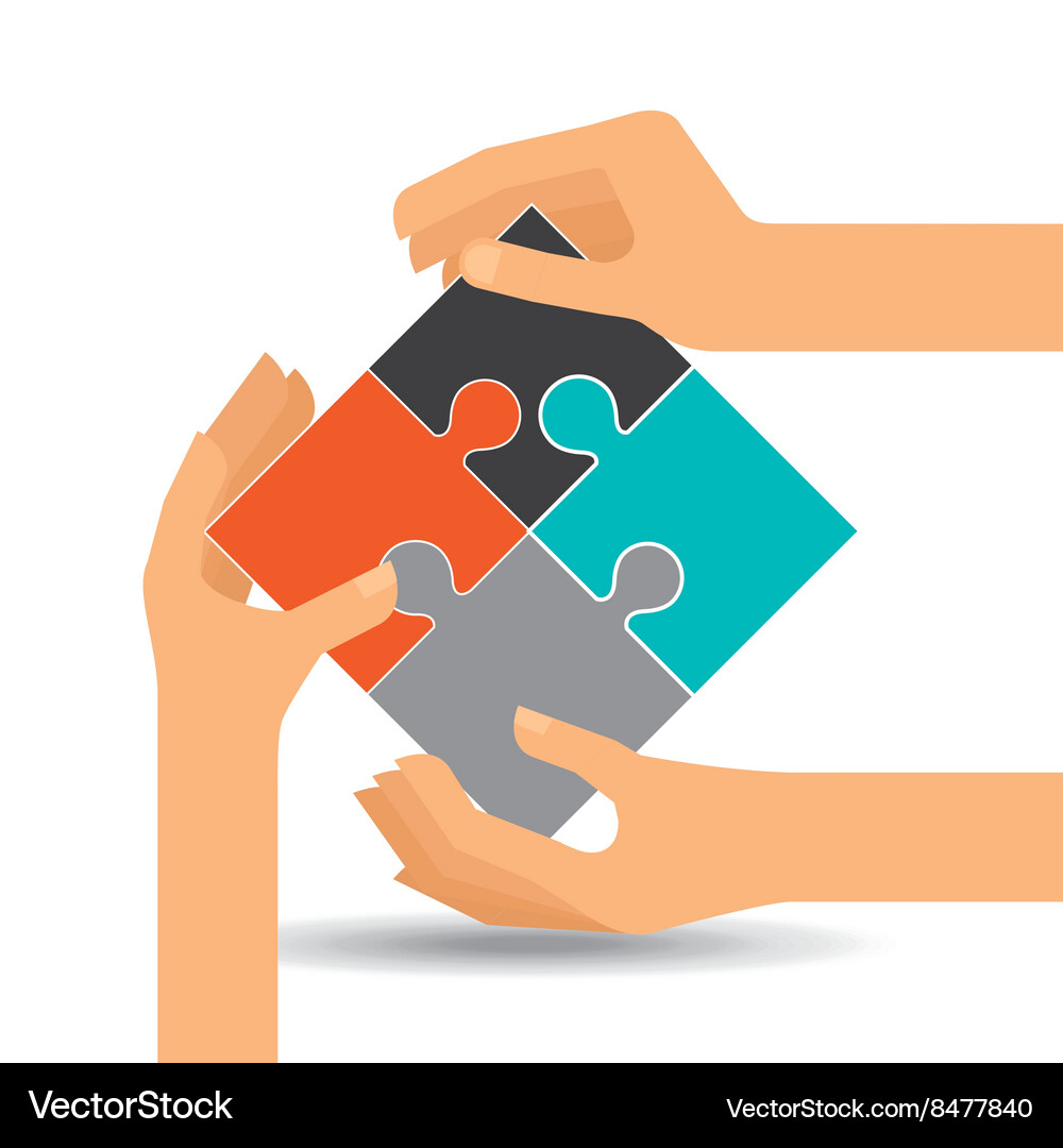 Teamwork concept design Royalty Free Vector Image
