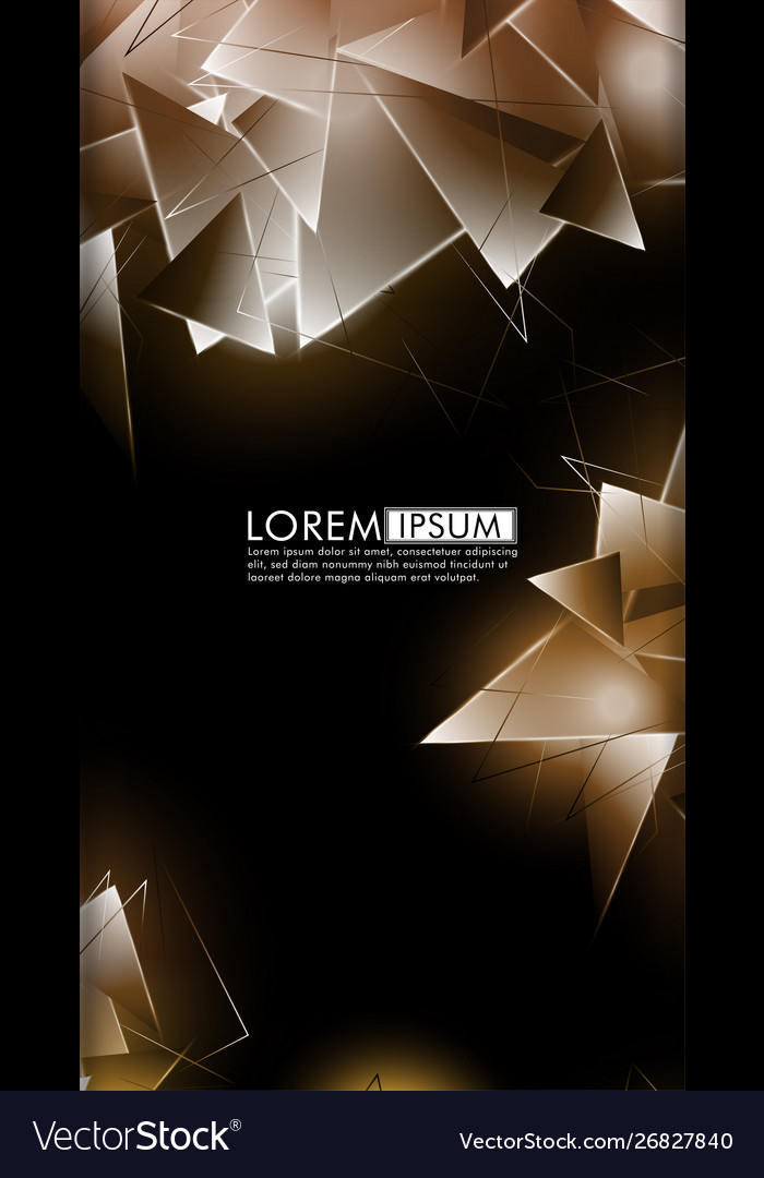 Vertical triangle background abstract composition vector image Vertical triangle background abstract composition