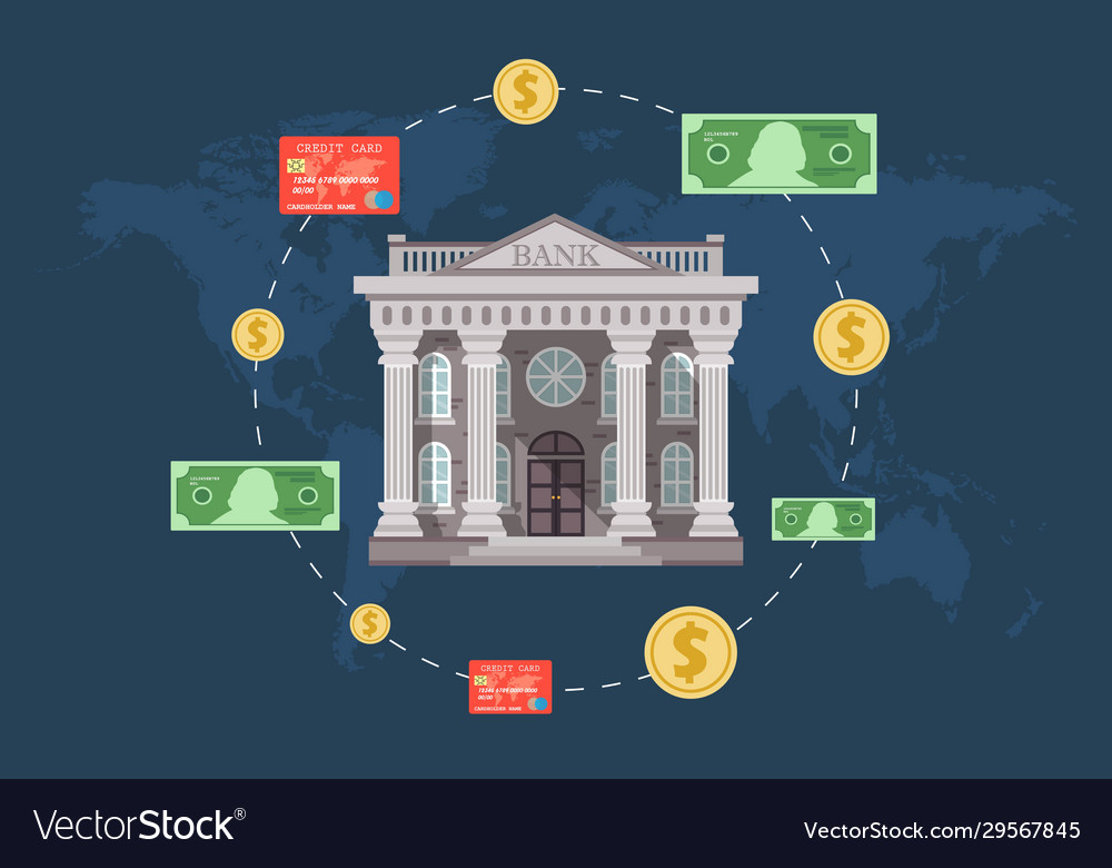 Concept Global Foreign Exchange Market Banking Vector Image Concept Global Foreign Exchange Market