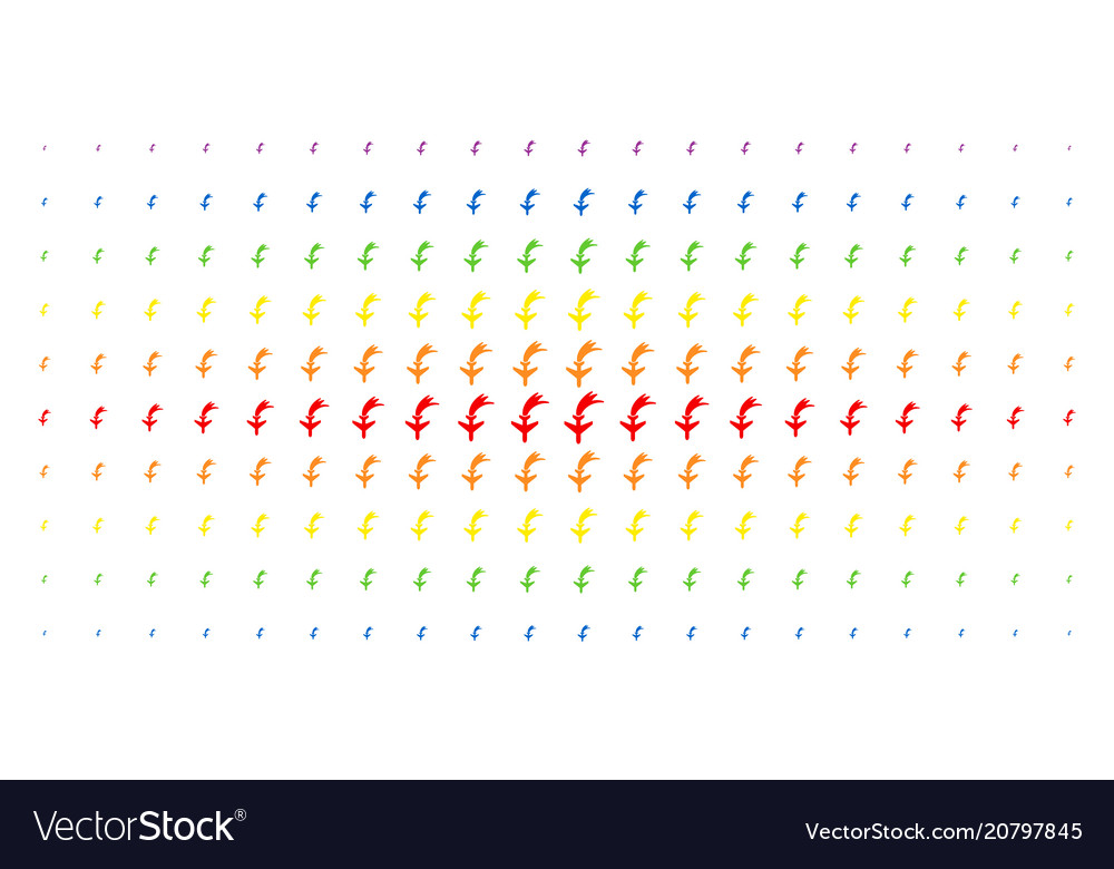 Falling airplane spectral halftone pattern vector image Falling airplane spectral halftone pattern