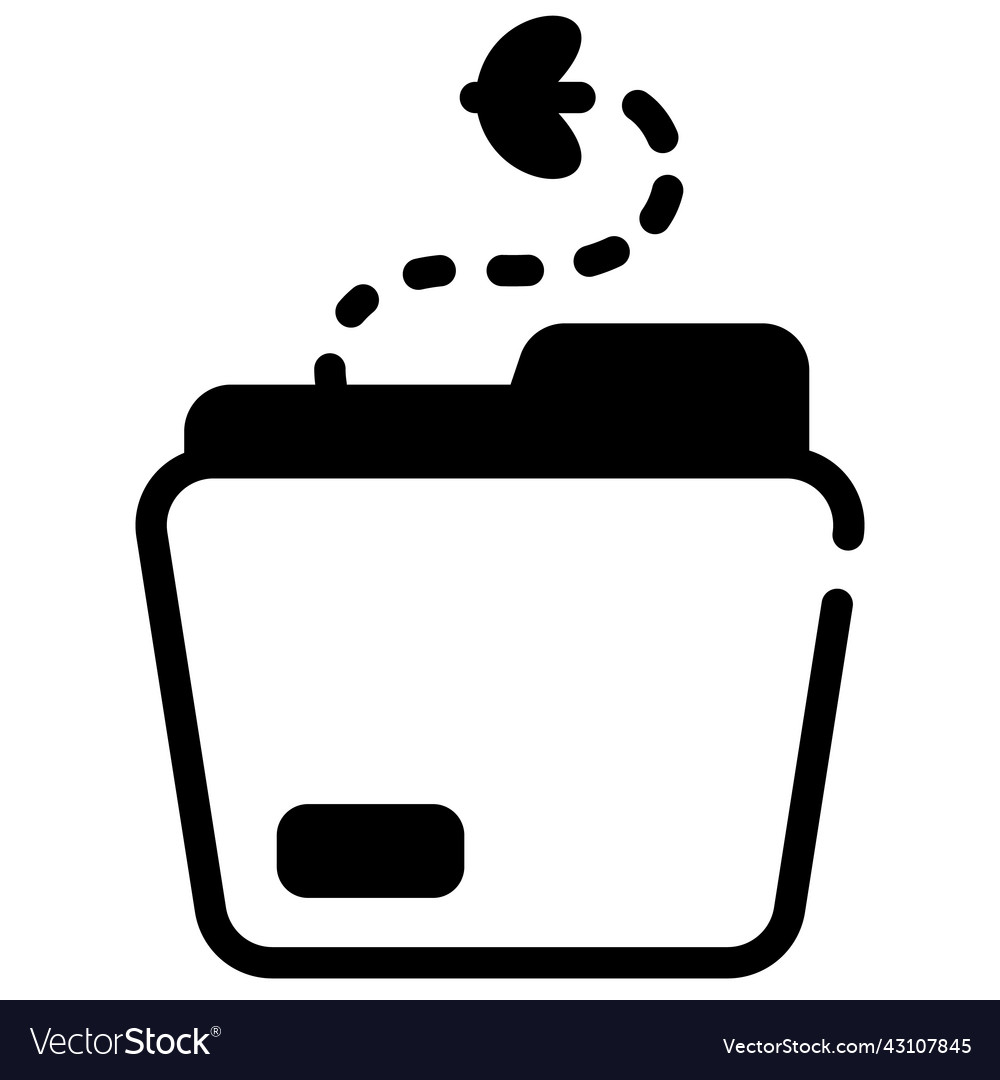 Folder empty state single isolated icon