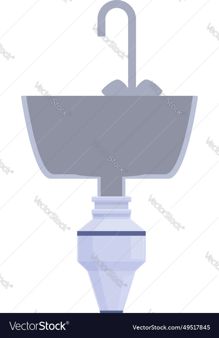 Food waste disposer device icon cartoon Royalty Free Vector