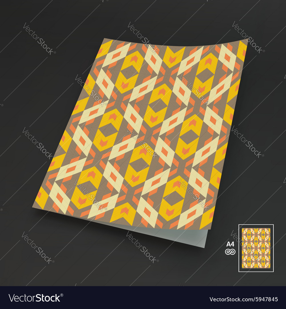 Geometric Pattern A4 Background