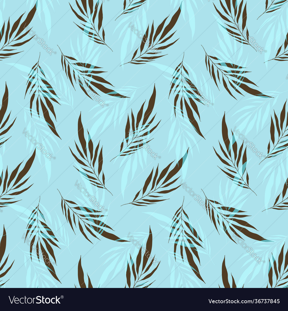 Minimalistic background with brown leaves palm