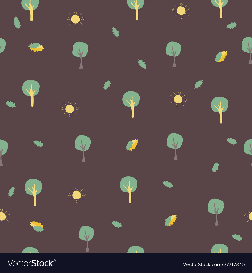 Seamless tree pattern