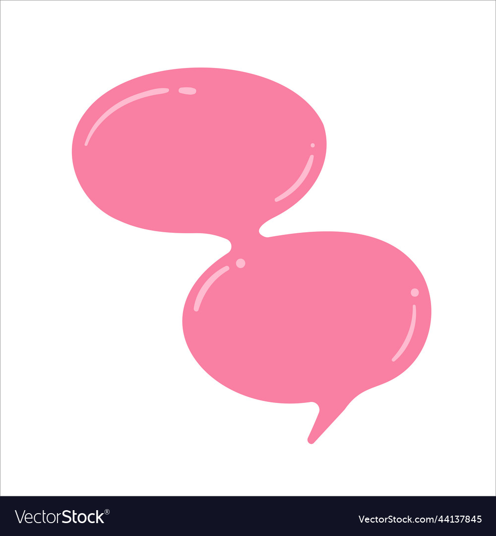 Speech bubble for entering conversation messages Vector Image Speech bubble for entering conversation messages