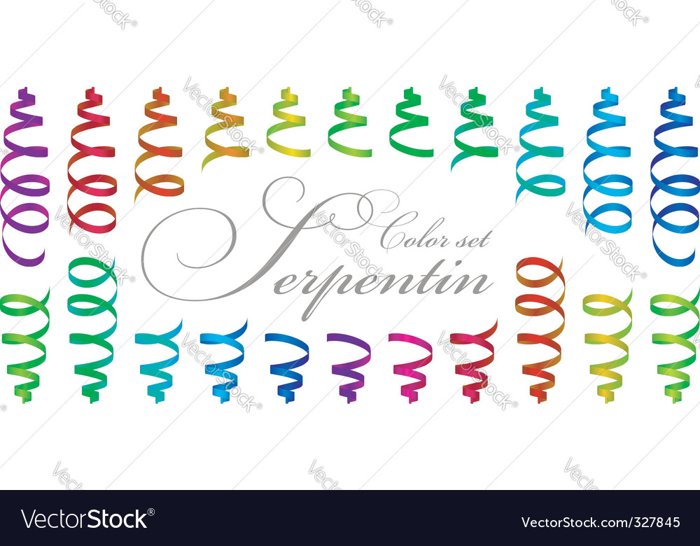 Streamers Royalty Free Vector Image - VectorStock