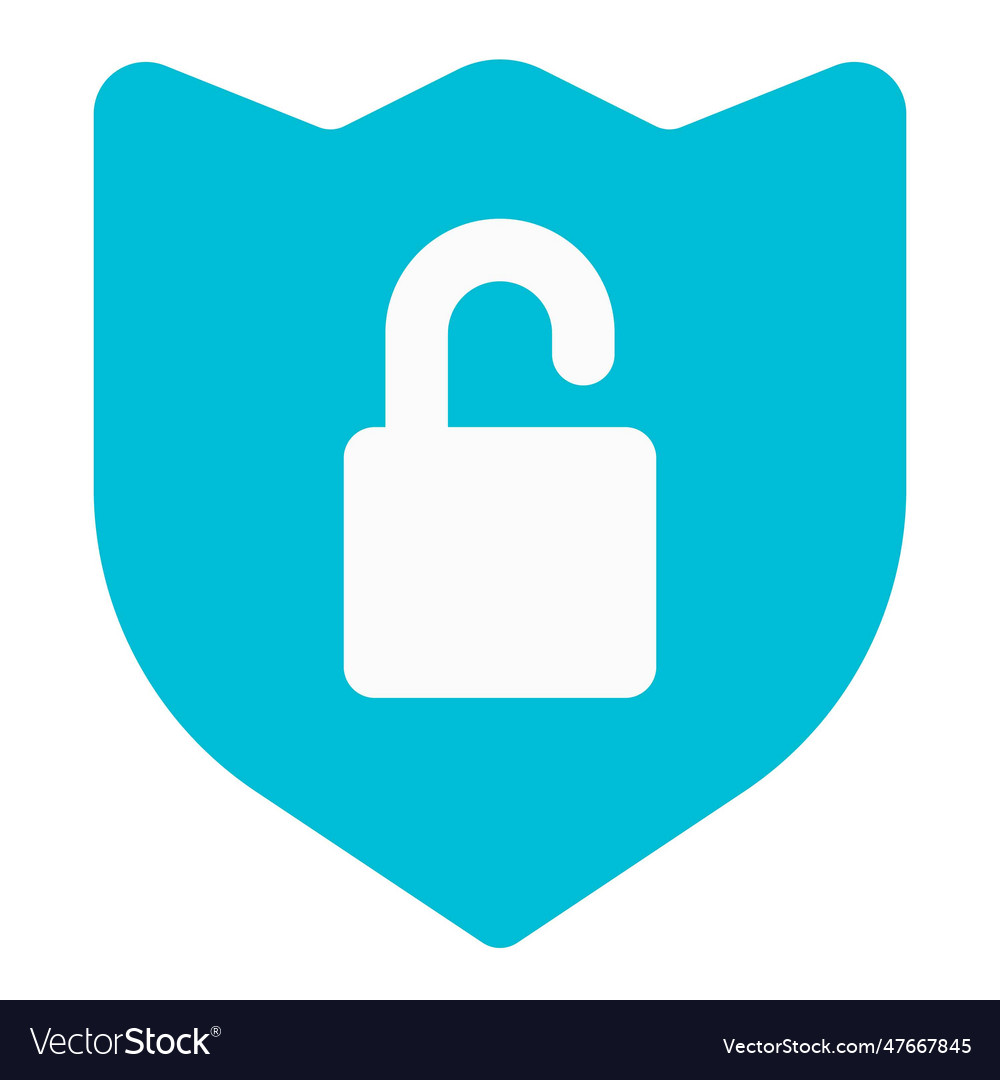 Unlocked shield indication of system hacking