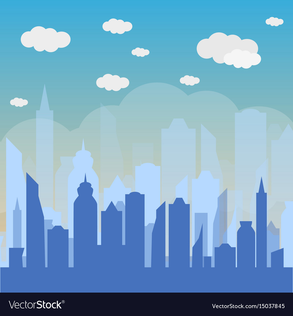 Urban landscape background Royalty Free Vector Image