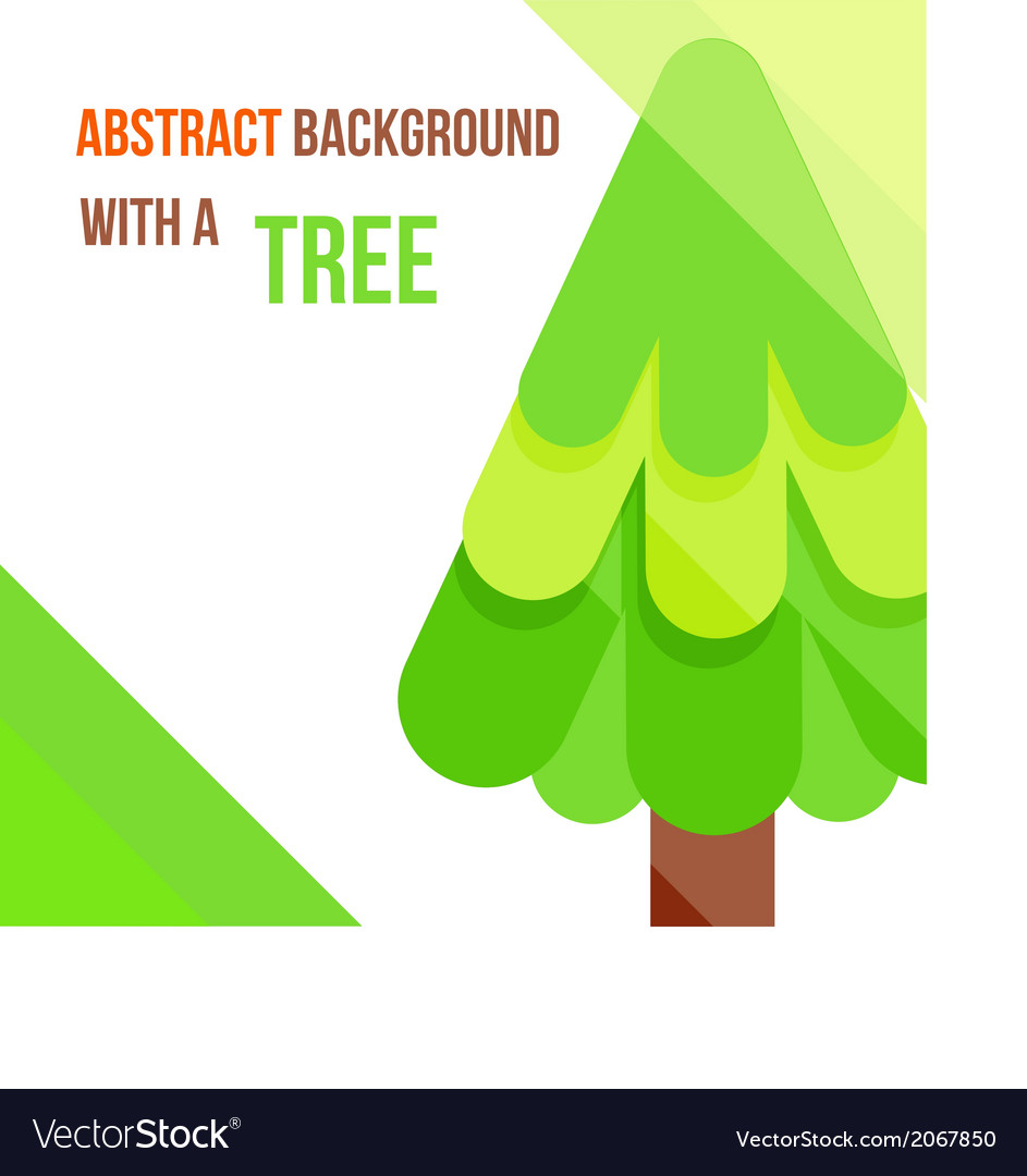 Abstract background with a tree