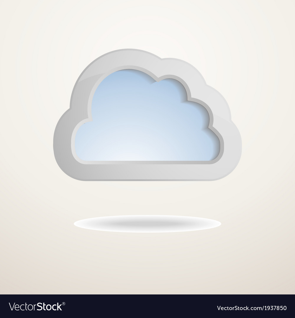 Background with a cloud