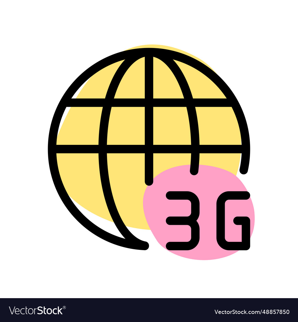 Cellular internet connection of a third gen