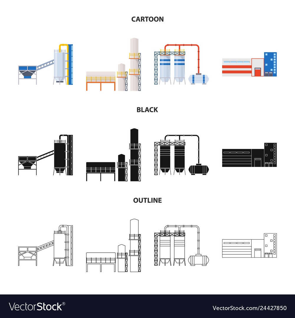 Design of production and structure symbol vector image Design of production and structure symbol