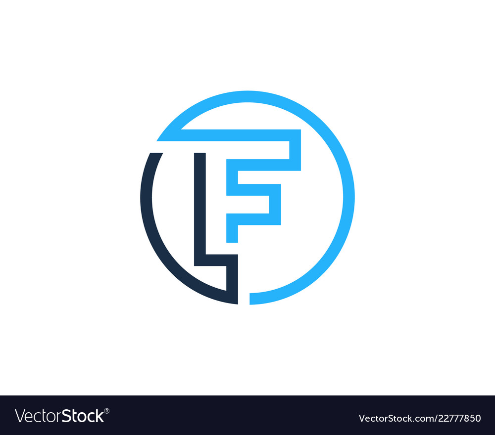 F Initial Circle Logo - Monogram Style