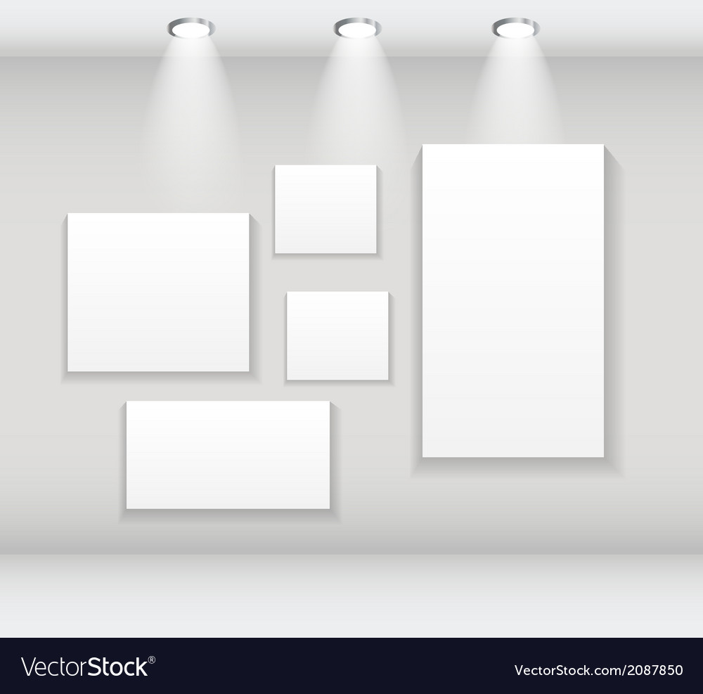 Frame on wall for your text and images