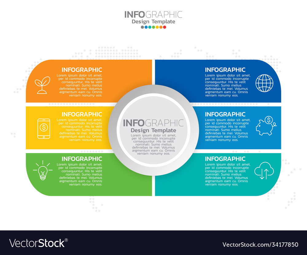 Infographics for business concept with icons