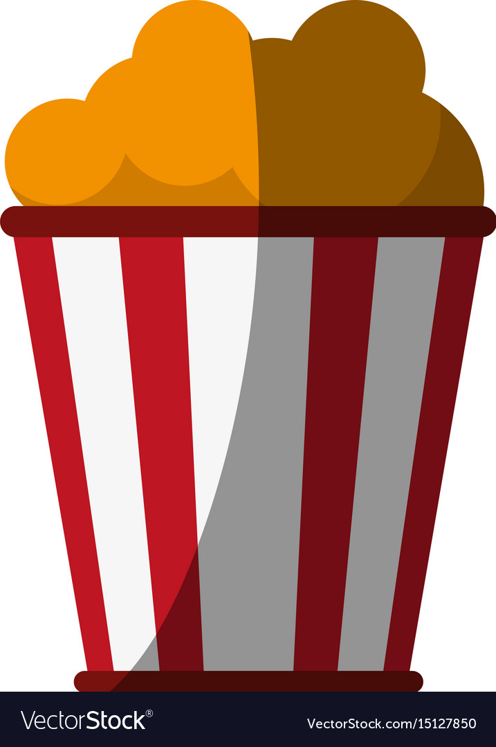 Popcorn bucket icon image Royalty Free Vector Image