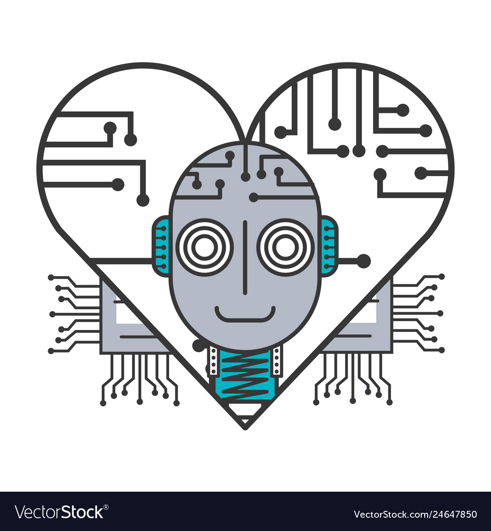Robot artificial intelligence heart circuit board