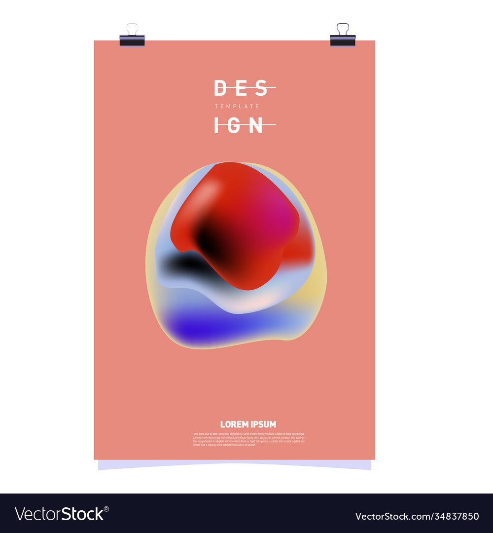 Simple abstract colorful fluid background