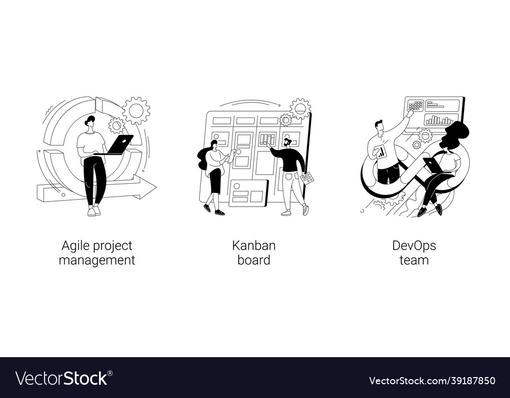 Software development company abstract concept Vector Image Software development company abstract concept