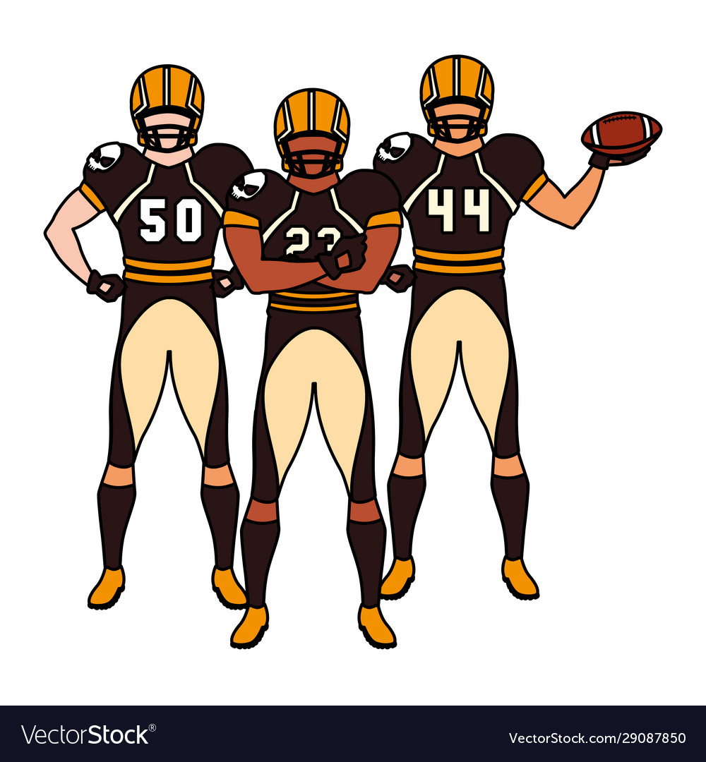 Team players american football sportsmen