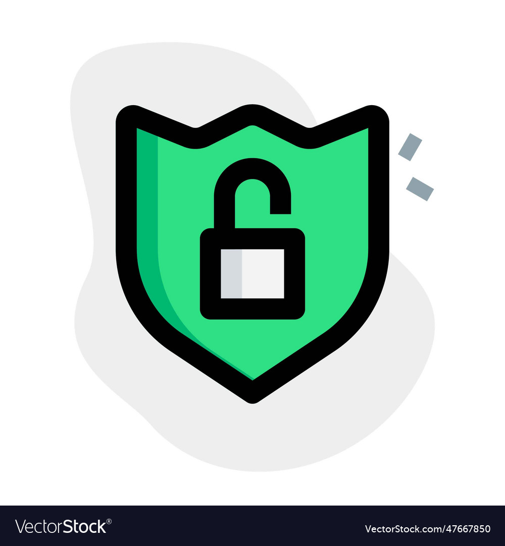 Unlocked shield indication of system hacking