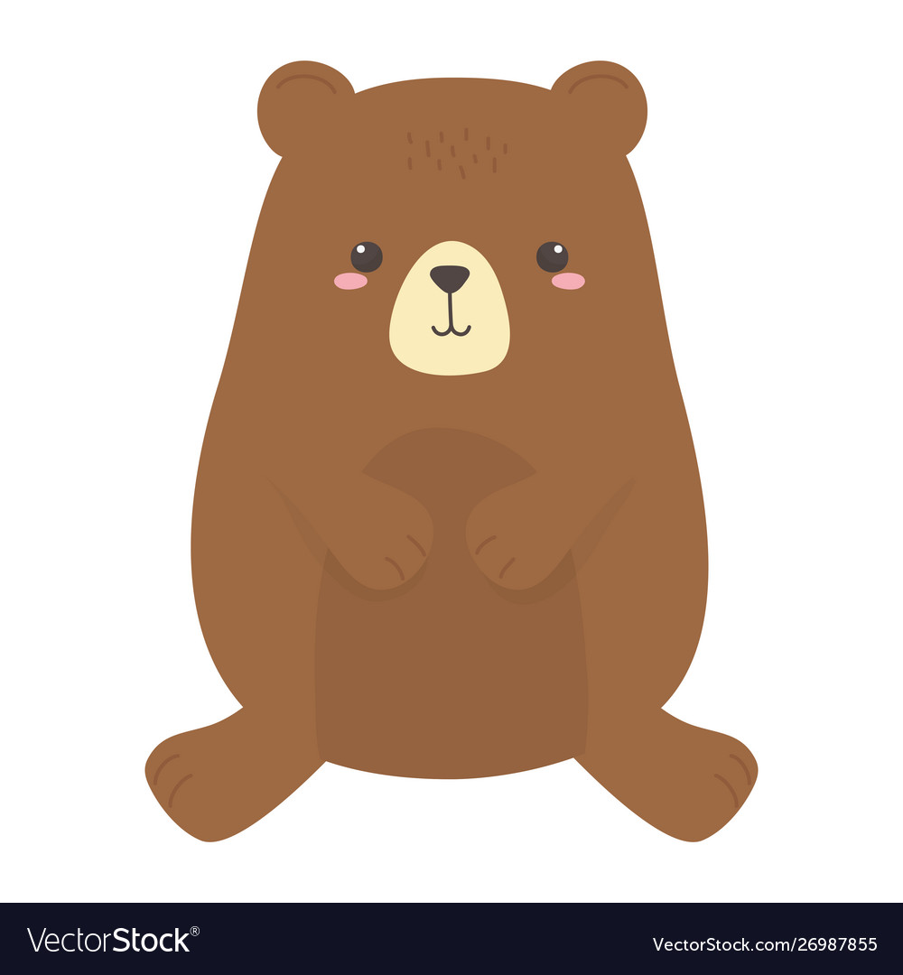 Bear cartoon design Royalty Free Vector Image - VectorStock