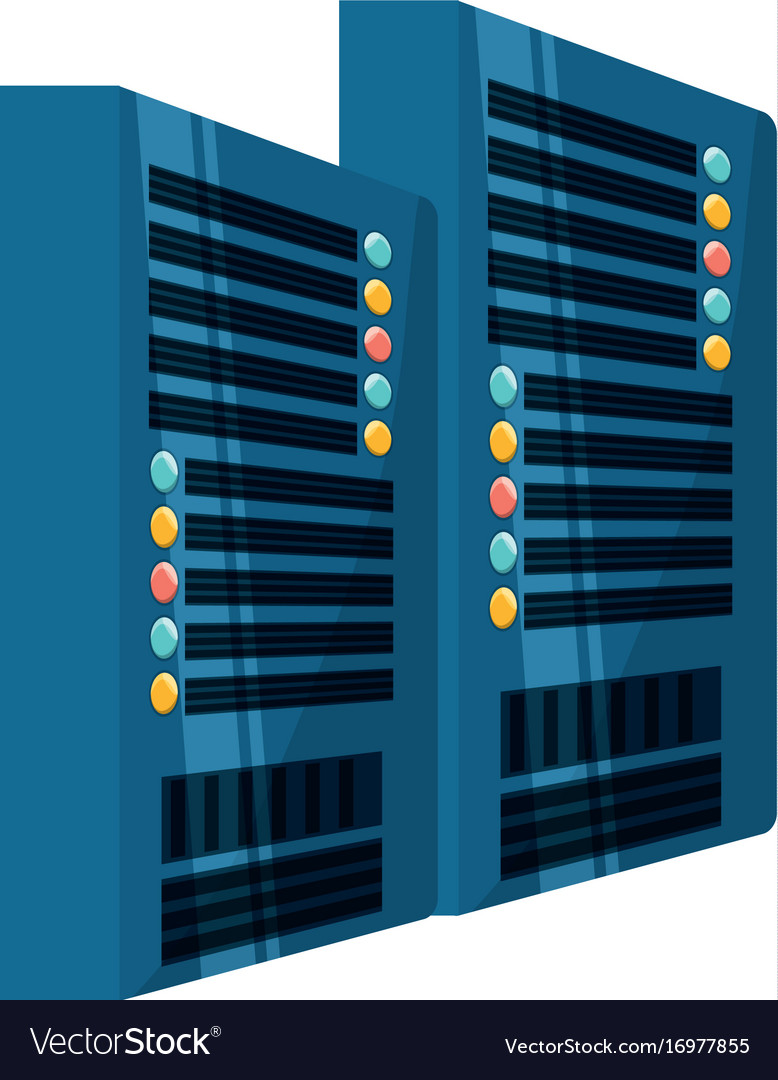 Database server storage Royalty Free Vector Image