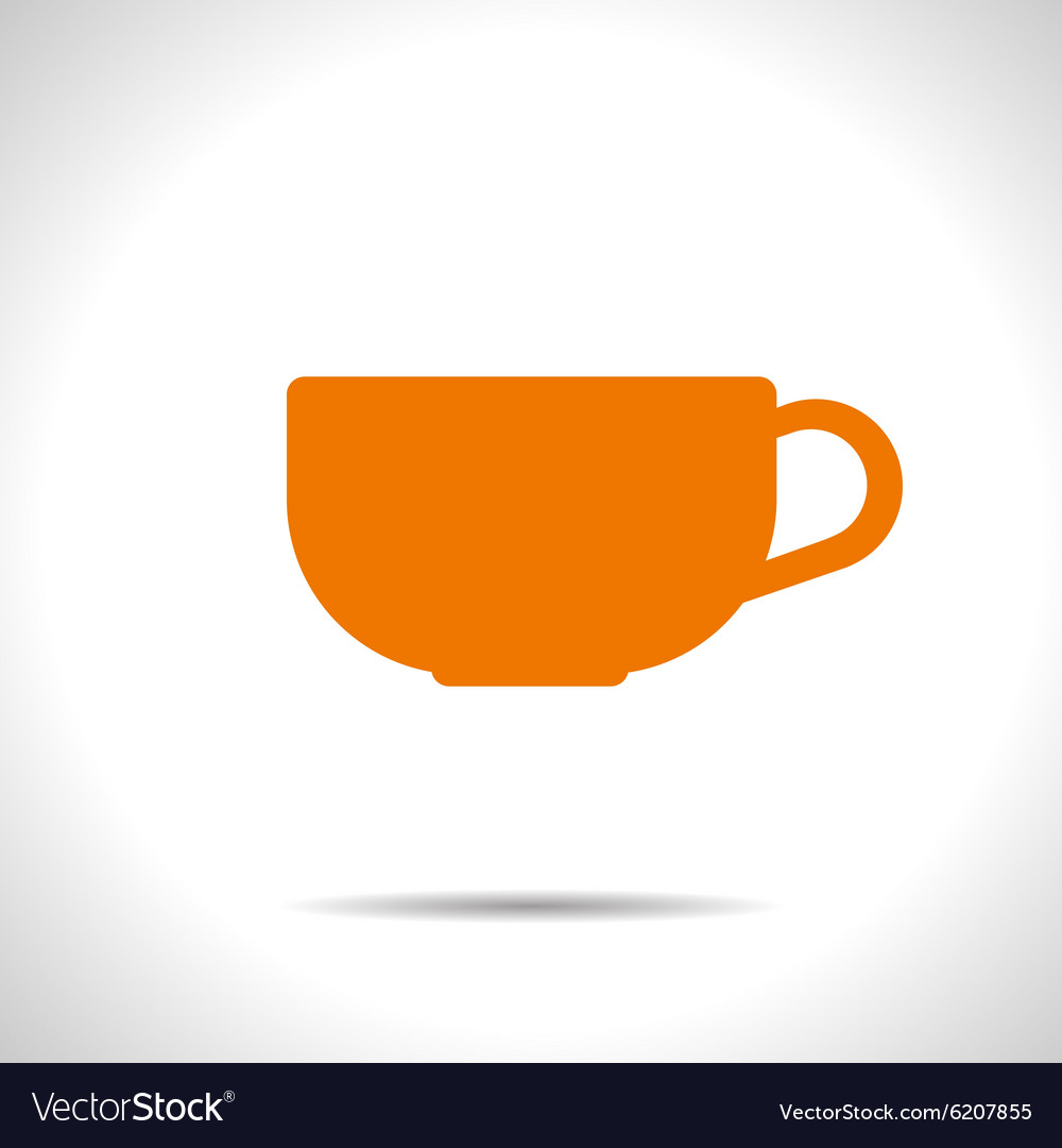 Flat color cups on shelf set