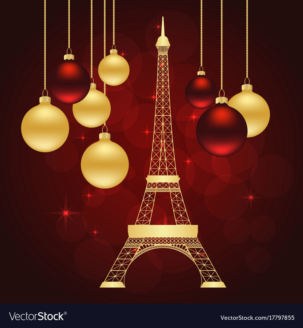 Greeting card with eiffel tower
