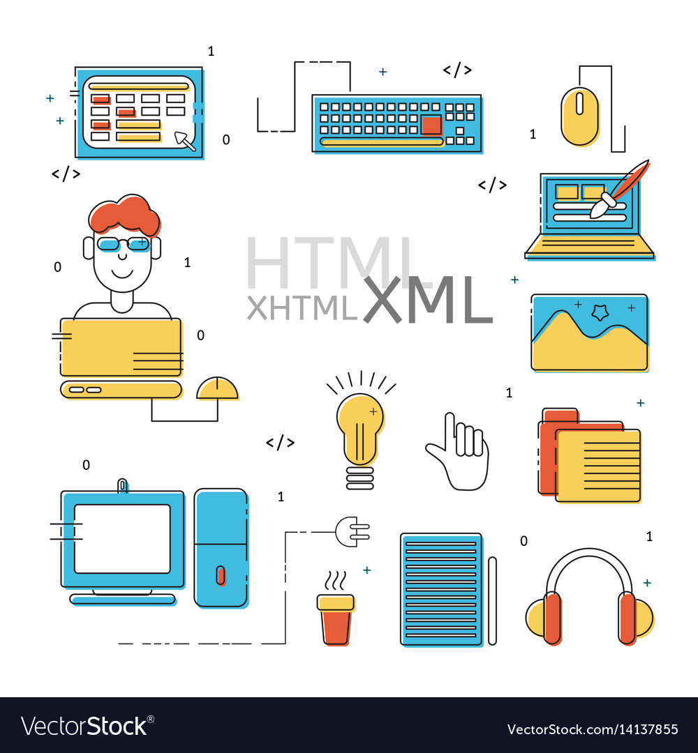 Html Coder Symbole Set