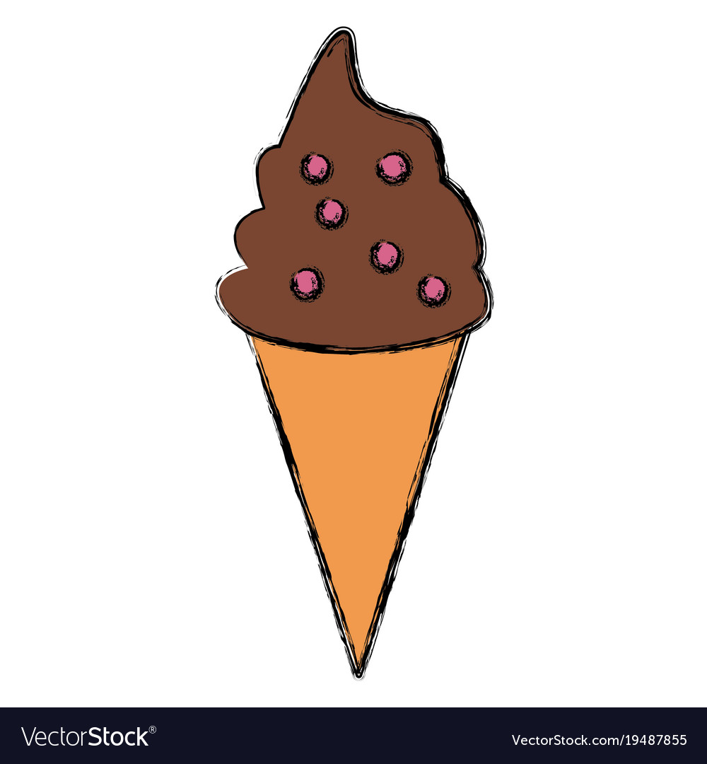 Ice cream cone Royalty Free Vector Image - VectorStock
