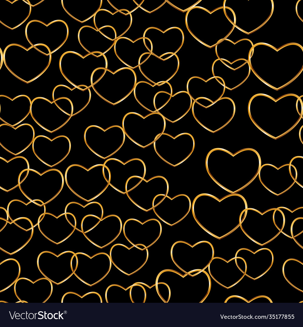 Love heart seamless pattern background Royalty Free Vector